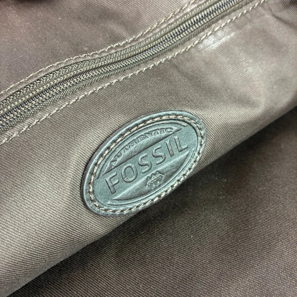 Fossil Mercer Leather Laptop Messenger Briefcase Bag